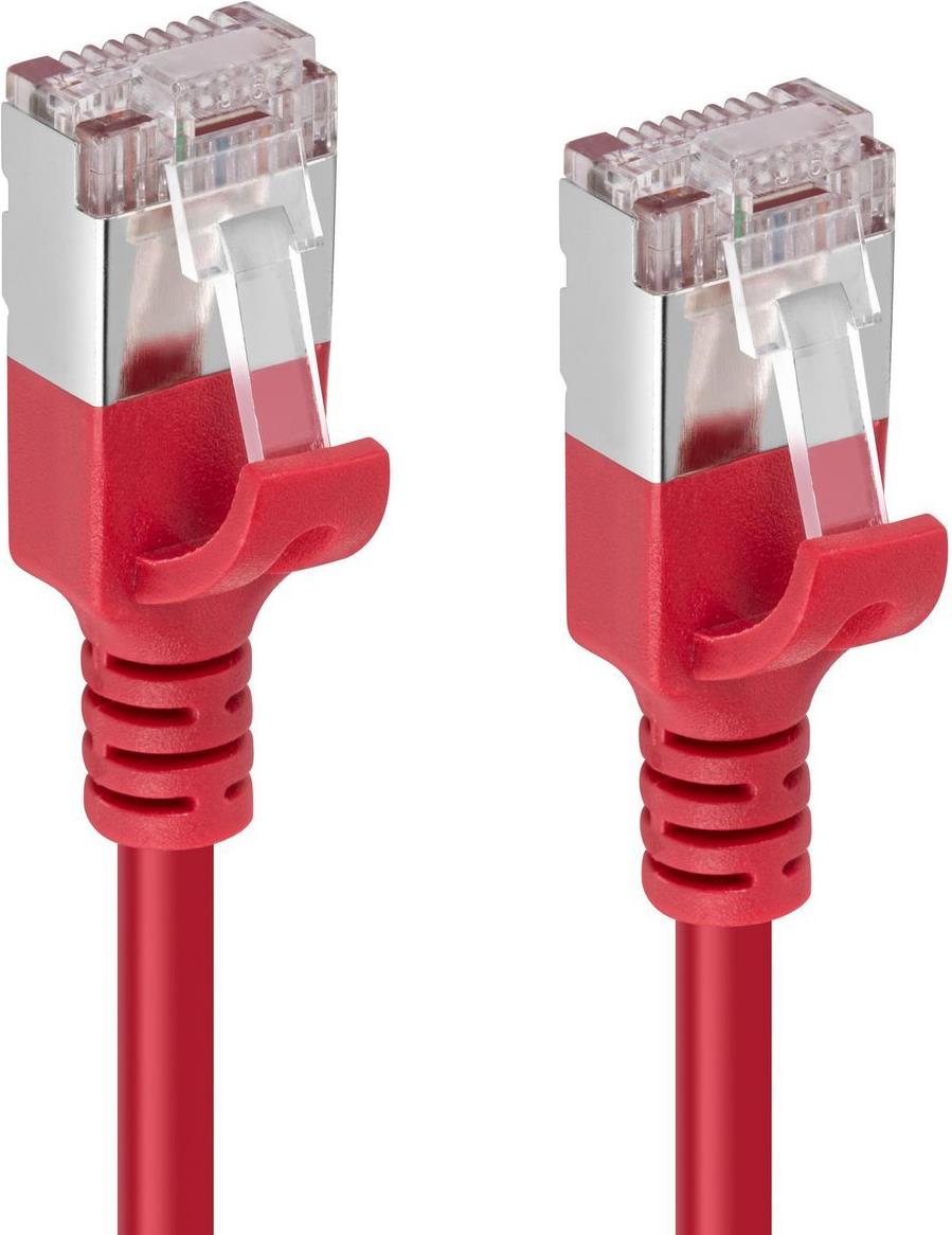 Microconnect V-FTP6A10R-SLIM Netzwerkkabel Rot 10 m Cat6a U/FTP (STP) (V-FTP6A10R-SLIM)