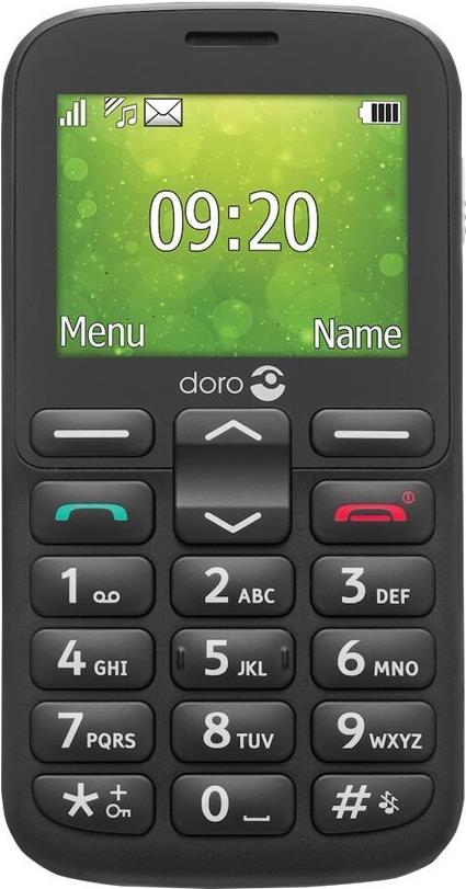 doro 1380 Dual-SIM-Handy Schwarz (380506)