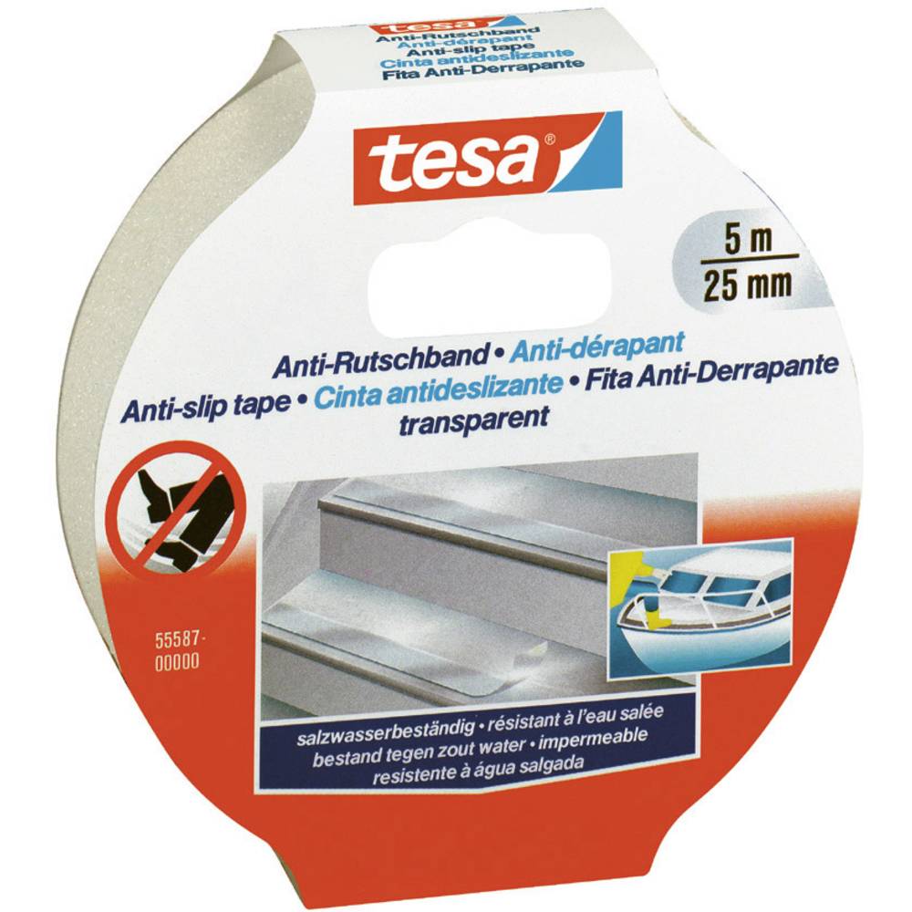 TESA Anti-Rutschband 5m 25mm transparent