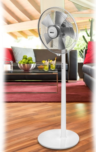 Unold Silverline 86820 Standventilator 40 cm 50 W Silber, Weiß
