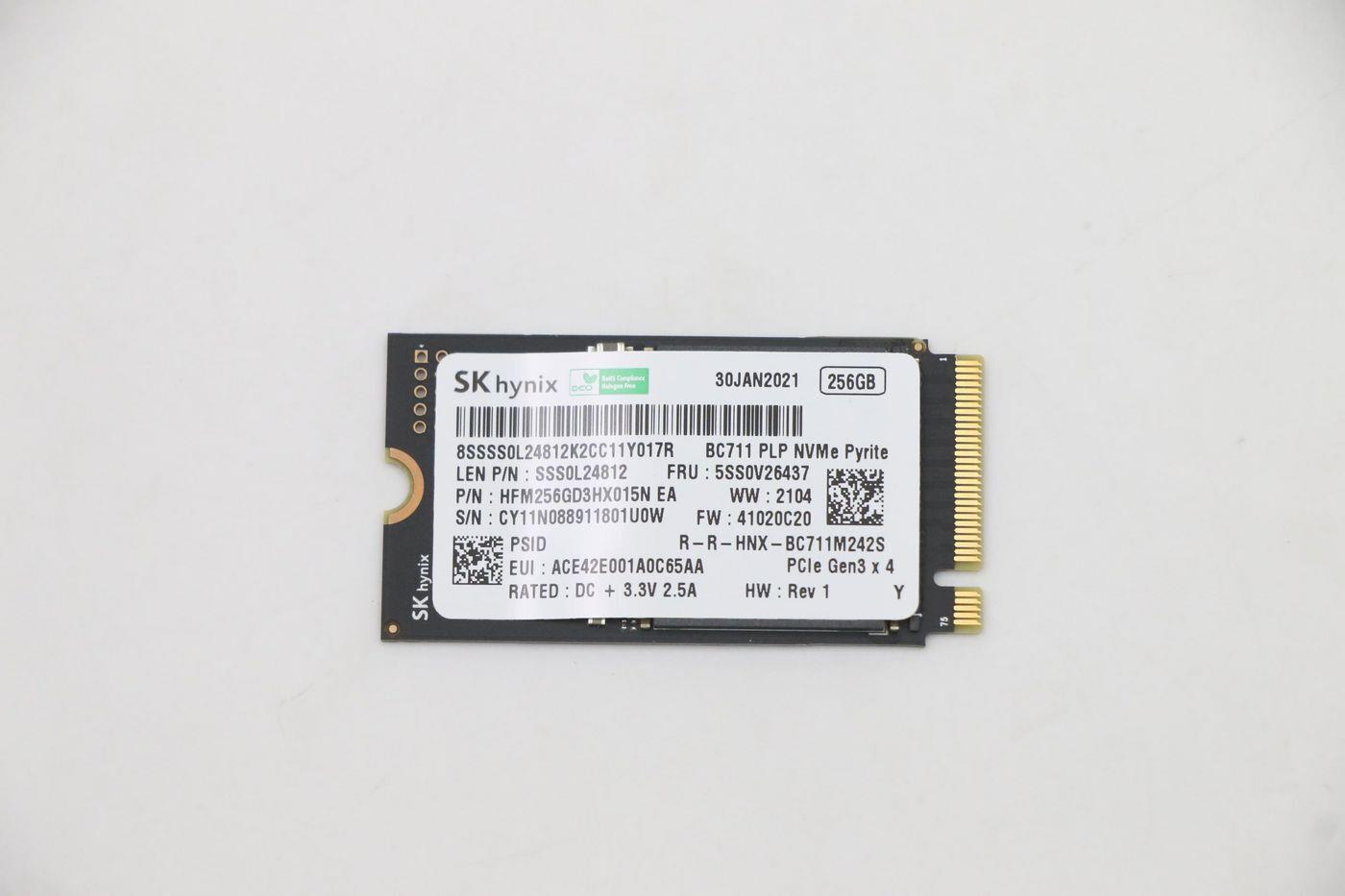 Lenovo SSD 256G M.2 2242 PCIe3x4 (5SS0V26437)