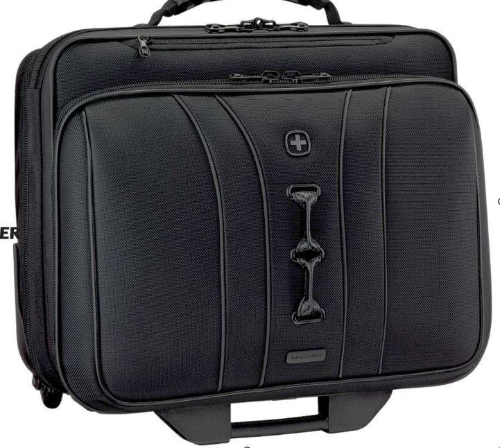 WENGER Legacy Black Series 39,62cm 15,6Zoll Wheeled Laptop Case w Tablet Pocket Black (653631)