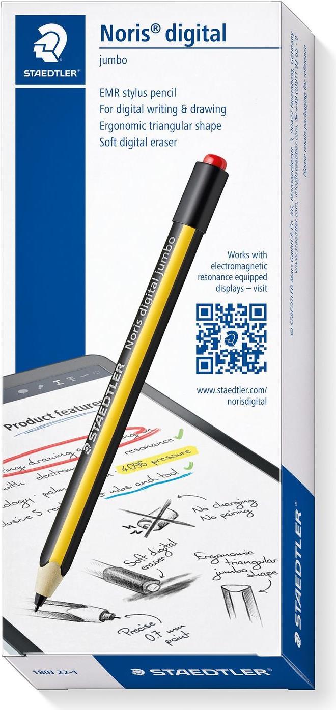 STAEDTLER Noris digital jumbo 180J 22 EMR Active Stylus Schwarz, Gelb