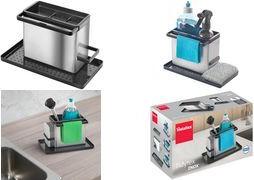 metaltex Spülbecken-Organizer Tidytex INOX, silber / schwarz Material: Edelstahl / Kunststoff, mit Fingerpint-Oberfläche, - 1 Stück (297430000)