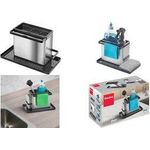 metaltex Spülbecken-Organizer Tidytex INOX, silber / schwarz Material: Edelstahl / Kunststoff, mit Fingerpint-Oberfläche, - 1 Stück (297430000)