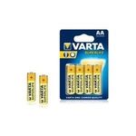 Varta Batterie Zink-Kohle, Mignon, AA, R6, 1.5V, Super Heavy Duty, Retail Blister (4-Pack) (02006101414)