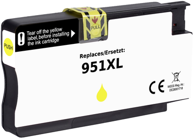 Renkforce Tinte ersetzt HP 951 XL (CN048AE) Kompatibel Gelb RF-5706060 (RF-5706060)