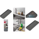 metaltex Silikon-Spülbeckenorganizer Tidy-Mat, (B)230 mm Farbe: grau, Material: Silikon, Ablage für Spülzubehör, - 1 Stück (320490000)