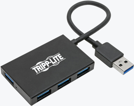 Tripp Lite U360-004-4A-AL Schnittstellen-Hub USB 3.2 Gen 1 (3.1 Gen 1) Type-A 5000 Mbit/s Schwarz (U360-004-4A-AL)