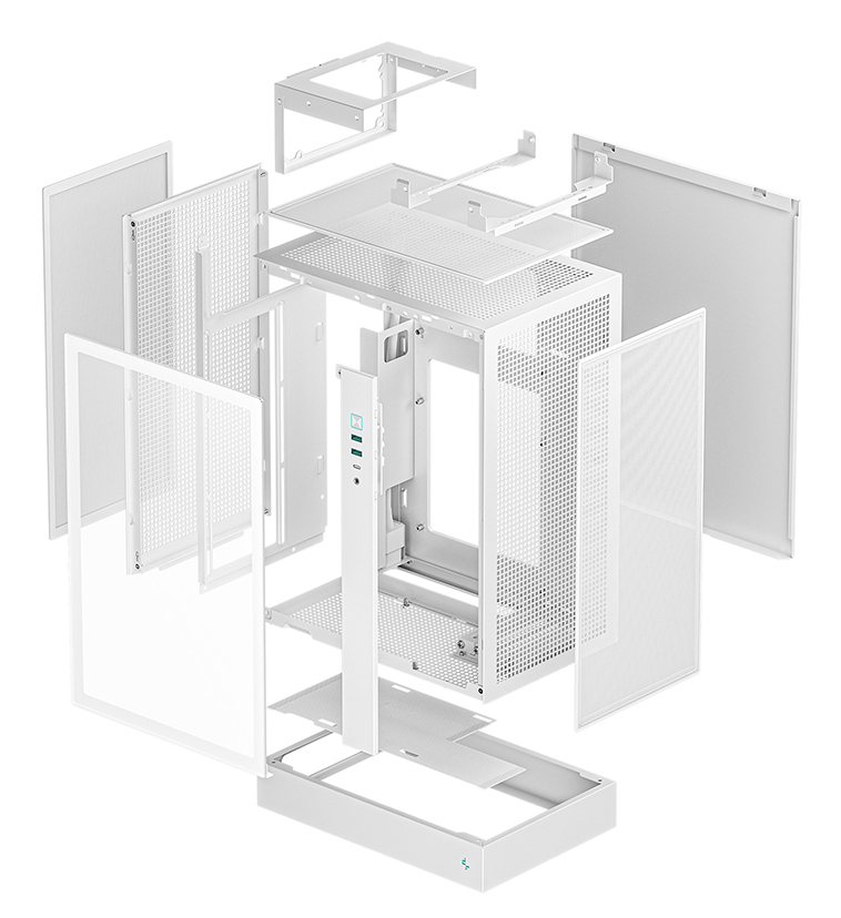 DeepCool CH170 Plus WH Mid Tower Weiß