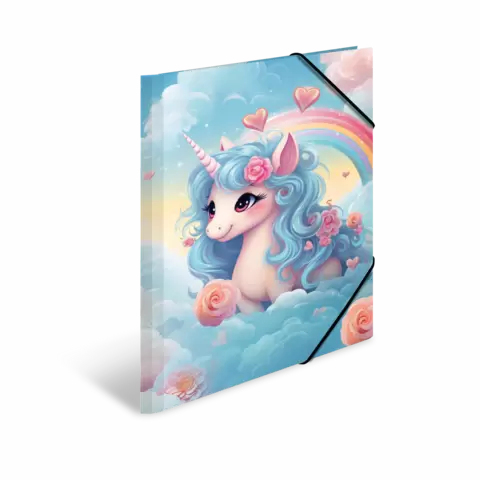 HERMA Sammelmappe A3 Karton Happy Unicorns Mehrfarbig