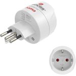 Hama Reiseadapter Typ J, L, N, 3-polig, für die Schweiz, Italien und Brasilien (00223484)