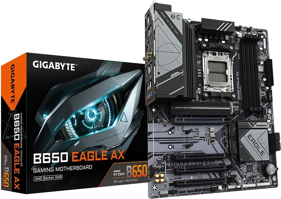 Gigabyte B650 EAGLE AX Mainboard ATX AMD B650 Schwarz