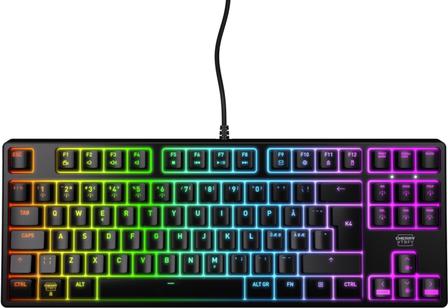 CHERRY XTRFY K4V2 TKL KEYBOARD WHITE CORDED MECHANICAL MX RED LAYOUT CX-K4V2-RGB-TKL-R-PO)