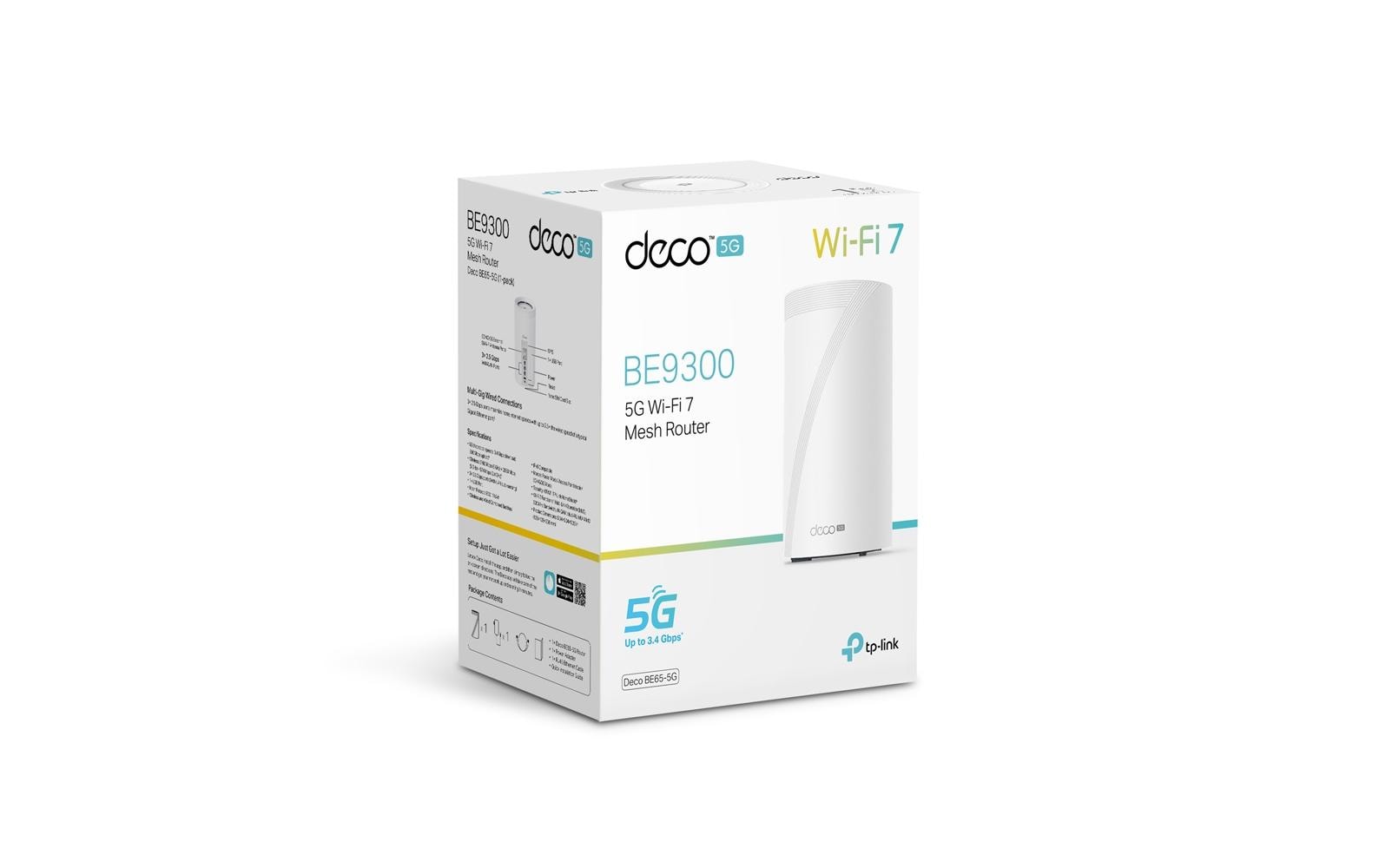 TP-Link Deco BE65-5G V1 Mesh-WLAN-System Wi-Fi 7 9.3 Gbps Weiß