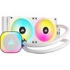 CORSAIR iCUE Link H100I RGB - Prozessor-Flüssigkeitskühlsystem - Kühlergröße: 240 mm - (für: LGA1156, LGA1155, LGA1150, LGA1151, AM4, LGA1200, LGA1700, AM5) - Kupfer - 120 mm - weiß (CW-9061005-WW)