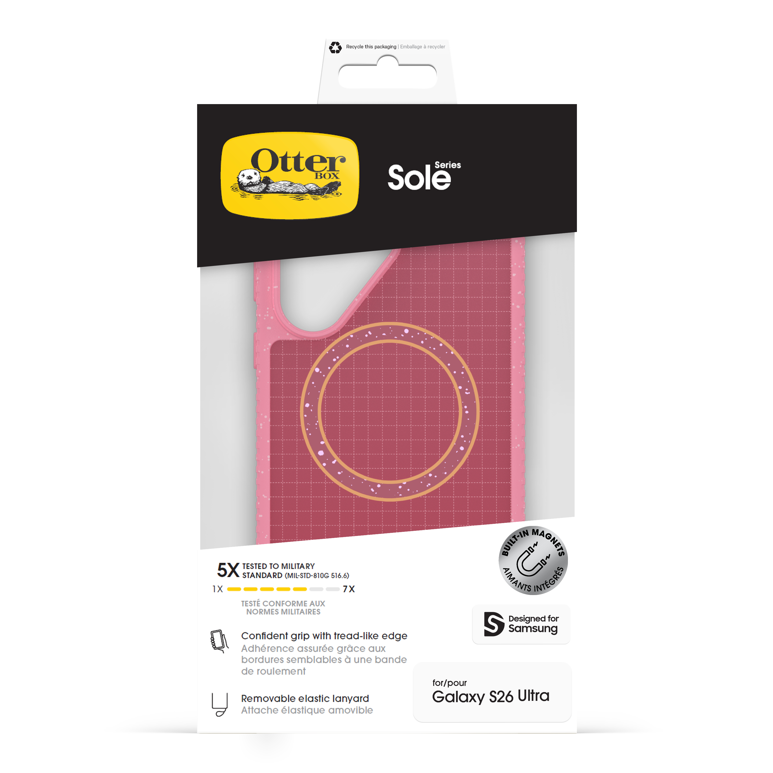 OtterBox Sole Series Schutzhülle für Samsung Galaxy S26 Ultra Pink