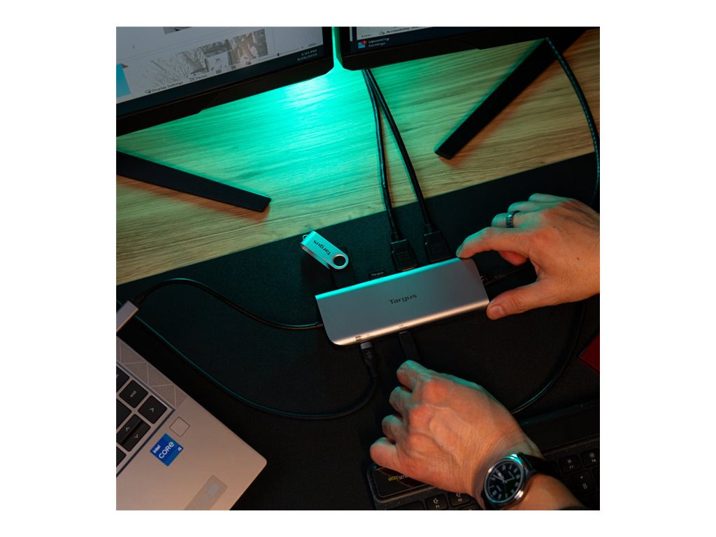 Targus Dockingstation USB-C Dual 4K HDMI 100W Pass-through Silber