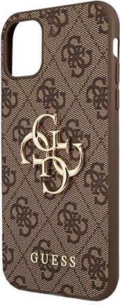 GUESS Hard Cover 4G Big Metal Logo Brown, für Apple iPhone 11, GUHCN614GMGBR (GUHCN614GMGBR)