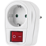 RENKFORCE Schaltbare Zwischensteckdose weiß 2pol Weiß