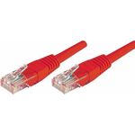Patchkabel U/UTP, ungeschirmt, CAT.5e, rot, 5,0m Patchkabel mit besonders schmalem Knickschutz (853946)