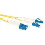 ACT 0.5 meter LSZH Singlemode 9/125 OS2 fiber patch cable duplex with LC connectors. (RL9900)