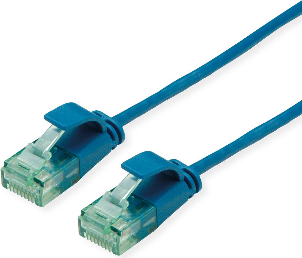 ROLINE RM UTP Patchkabel Kat6A/Kl.EA SLIM blau 2m - UTP (21.45.3445)