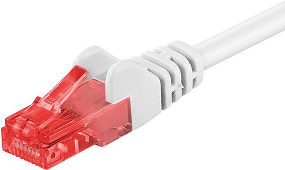 DSIT CAT 6 Netzwerkkabel U/UTP - 0,25 Meter - Weiß - CCA (DC-C62-002)