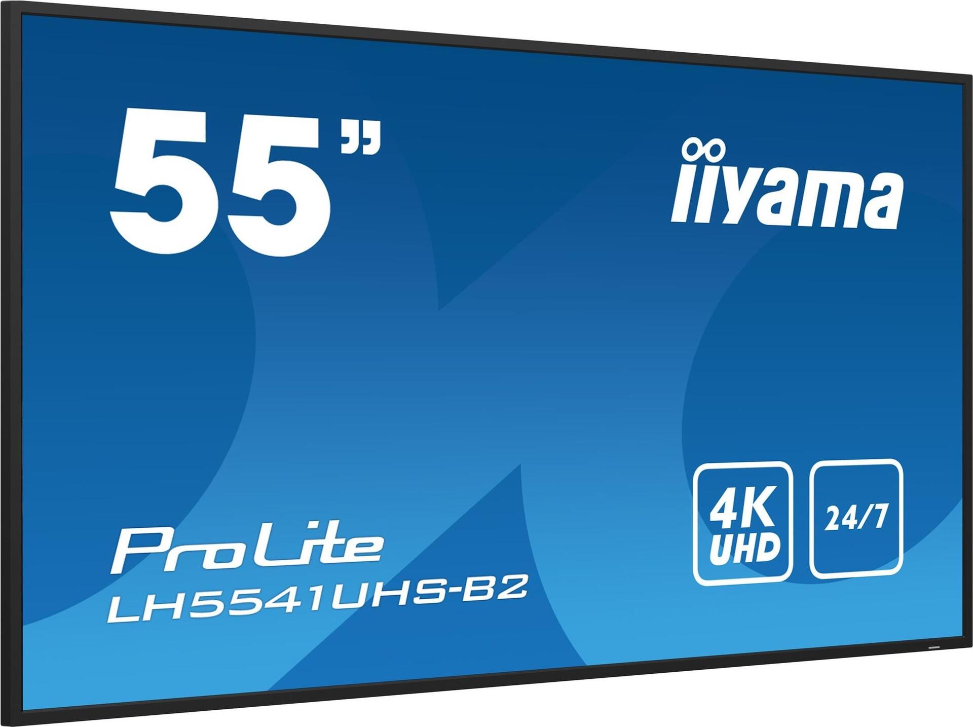 Iiyama ProLite LH5541UHS-B2 55" 4K IPS Digital Signage Display Schwarz