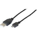 Micro USB Kabel 2.0, schwarz, 1,0 m Micro USB Kabel für Smartphones und Tablets (EXC149691)