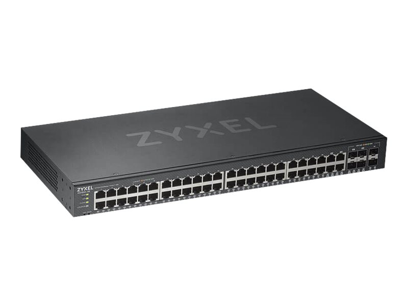 Zyxel GS1920-48v2 Managed Gigabit Ethernet Switch 44x RJ-45 4x Combo SFP Schwarz