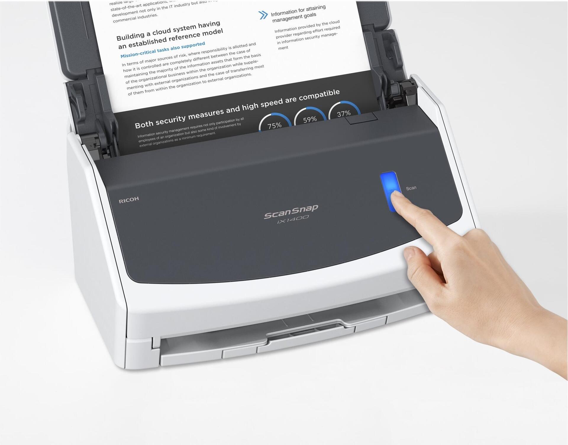 Ricoh ScanSnap iX1400 A4 600 x 600 dpi USB 3.2 Duplex Weiß