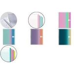 MIQUELRIUS Collegeblock "Notebook AURORA", DIN A4, Santorini kariert, 120 Blatt, blickdichtes, weißes Papier 70 g/qm, mit - 1 Stück (MR4082)