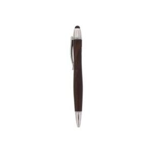 InLine® WOODPEN, Stylus-Stift für Touchscreens + Kugelschreiber, Walnuss/Metall (55464)