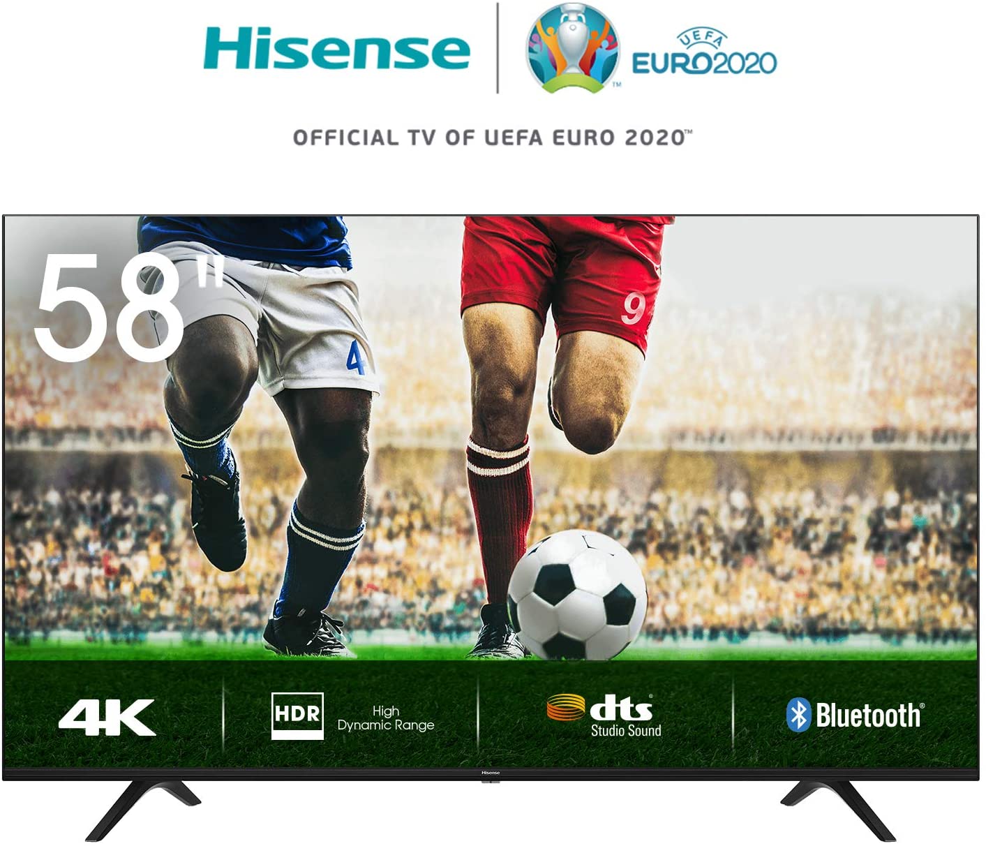 Hisense 58A7100F - 147.3 cm (58) (146 cm (57.5) sichtbar) - A7100F Series LED-TV - Smart TV - VIDAA - 4K UHD (2160p) 3840 x 2160 - HDR - D-LED Backlight - Schwarz (58A7100F)