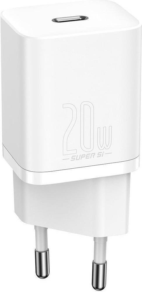 Baseus TZCCSUP-B02 Ladegerät für Mobilgeräte Universal Weiß AC Schnellladung Indoor (TZCCSUP-B02)