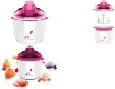 Little balance Eismaschine Happy Sorbets, 1,5 Liter Eiscremeautomat für hausgemachtes Eis, Sorbets und Frozen - 1 Stück (LB 8234)