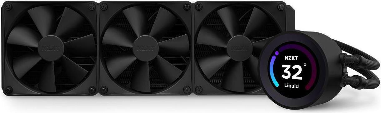 NZXT Kraken Elite 360 All-in-One-Flüssigkeitskühler mit LCD-Display 3x 120 mm Mattschwarz