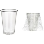 PAPSTAR Kunststoff-Trinkbecher, aus PLA, 0,20 l aus Polylactid (PLA), Durchmesser: 70 mm, Höhe: 97 mm, - 1 Stück (88238)