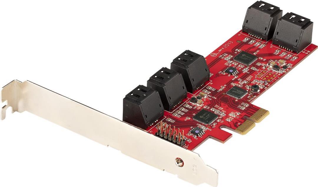 StarTech.com PCIe SATA Controller Karte 10 Port SATA 6Gb/s Rot