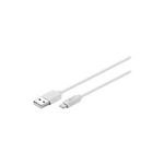 Wentronic Goobay USB Lade- und Synchronisationskabel, Weiß, 3 m - MFi Lade- und Synchronisationskabel für Apple iPhone/iPad (Weiß) (72909)