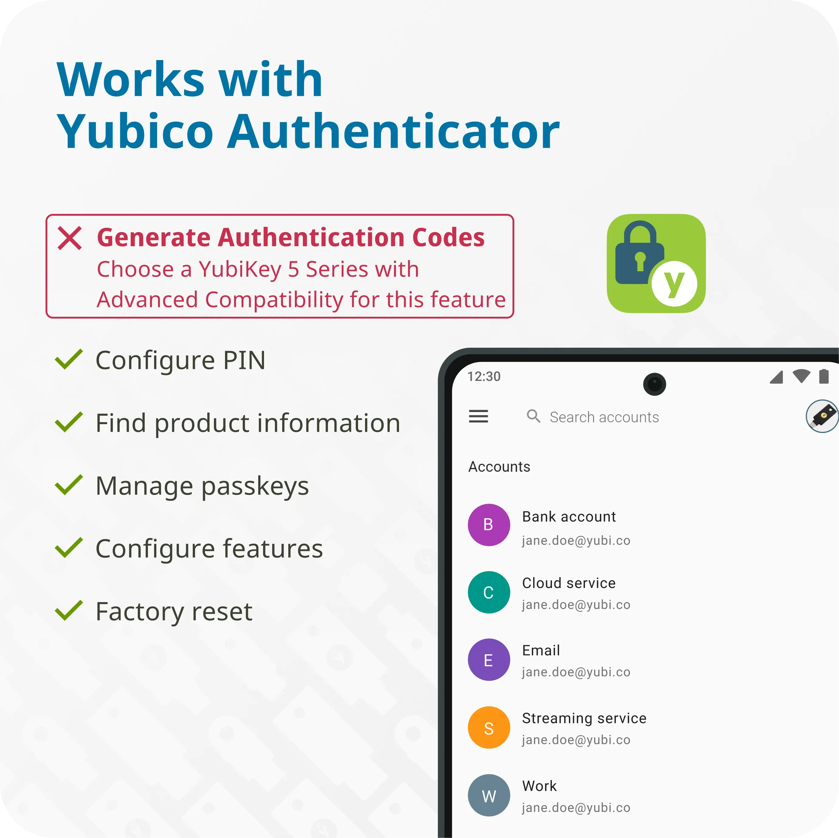 Yubico Security Key C NFC, Schwarz