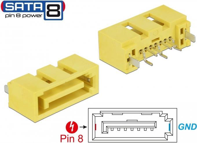 DeLOCK 89886 Drahtverbinder SATA Gelb (89886)