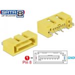 DeLOCK 89886 Drahtverbinder SATA Gelb (89886)