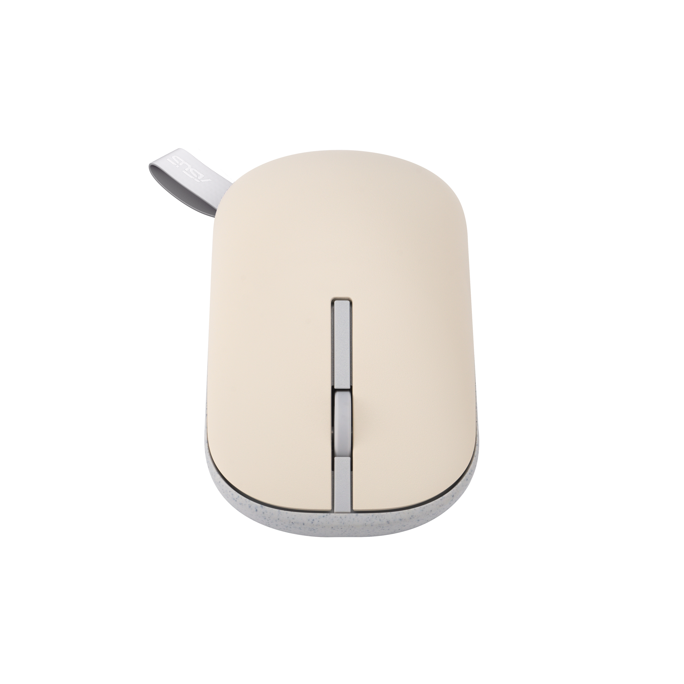 ASUS Marshmallow MD100 Kabellose Maus Optisch 5 Tasten Bluetooth 5.0 2.4 GHz Hafermilch