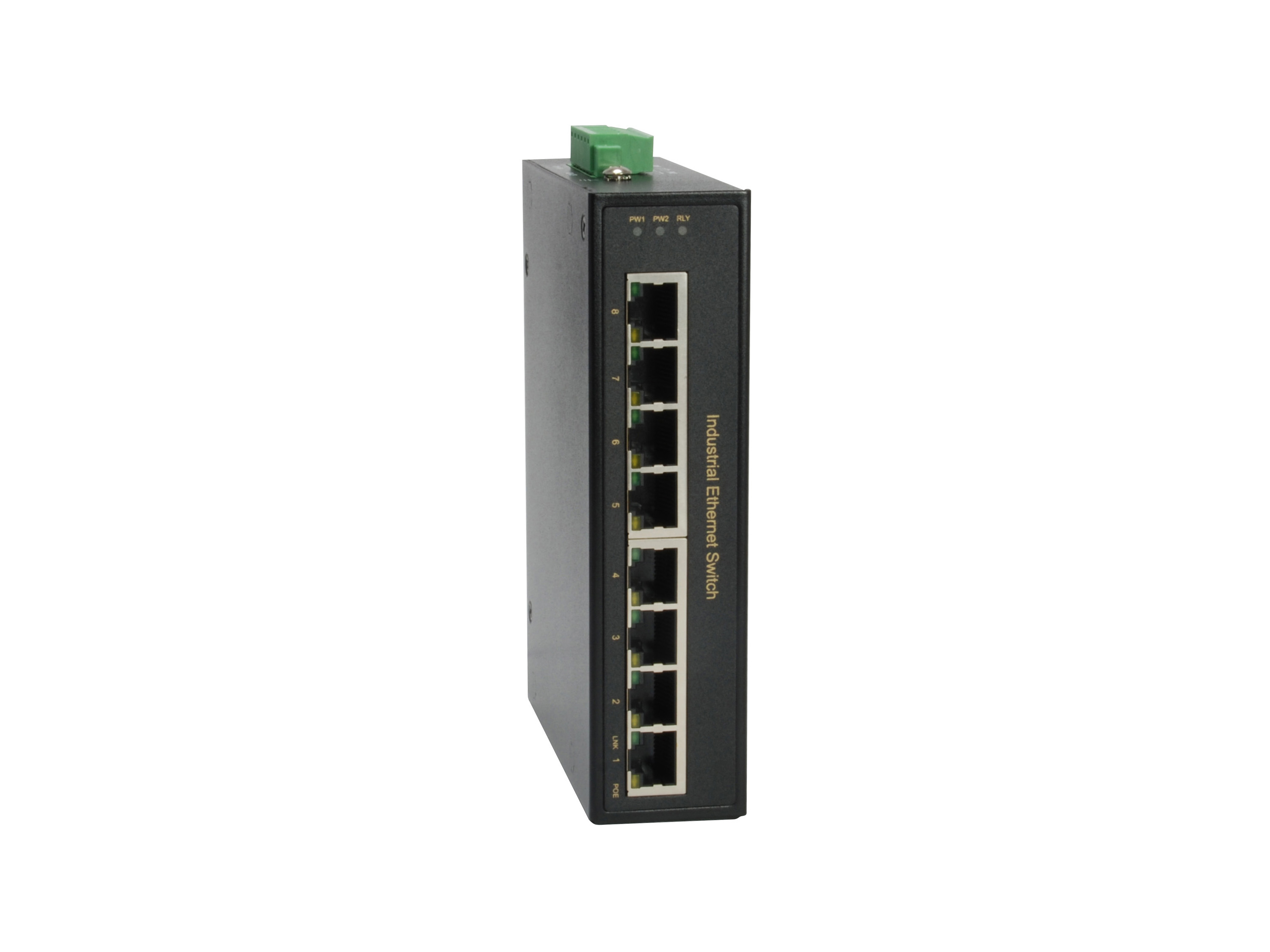 LevelOne IFP-0801 Fast Ethernet Switch 8 Ports PoE+ Schwarz