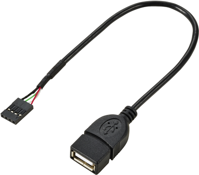 Renkforce USB-Kabel USB 2.0 Pfostenstecker 4pol., USB-A Buchse 0.20 m Schwarz RF-5719746 (RF-5719746)