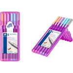 STAEDTLER Fineliner triplus pastel, 6er Etui Strichstärke: 0,3 mm, dreieckig, DRY SAFE, in patentierter - 1 Stück (334 SB6 PA)