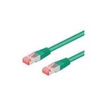 Wentronic Goobay CAT 6a Patchkabel, S/FTP (PiMF), Grün, 2 m - LSZH halogenfrei, Kupfer (93742)