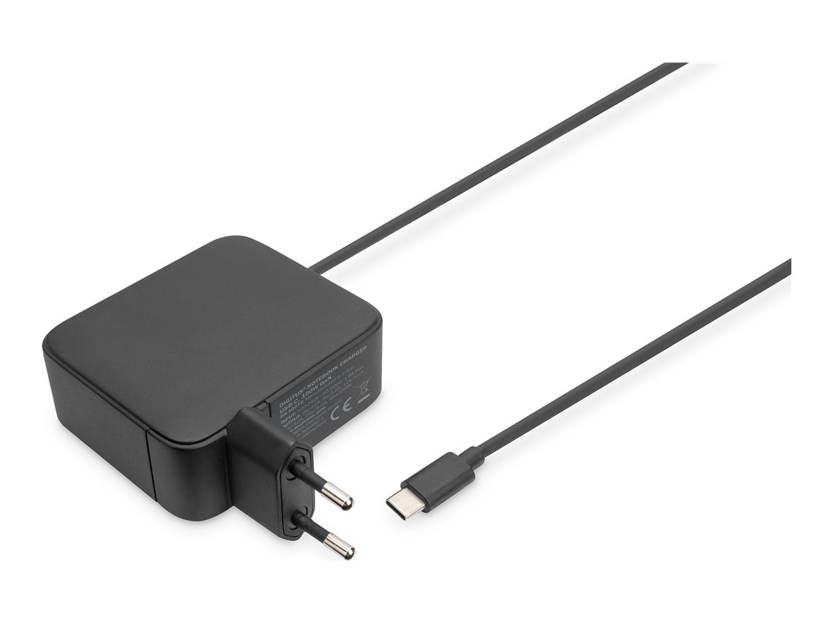 Digitus Notebook Ladegerät USB-C 100 W GaN Schwarz
